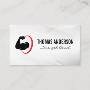 Carte De Visite Flexion du bras   Logo Fitness