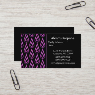 Carte de visite Flickr Flames, violet