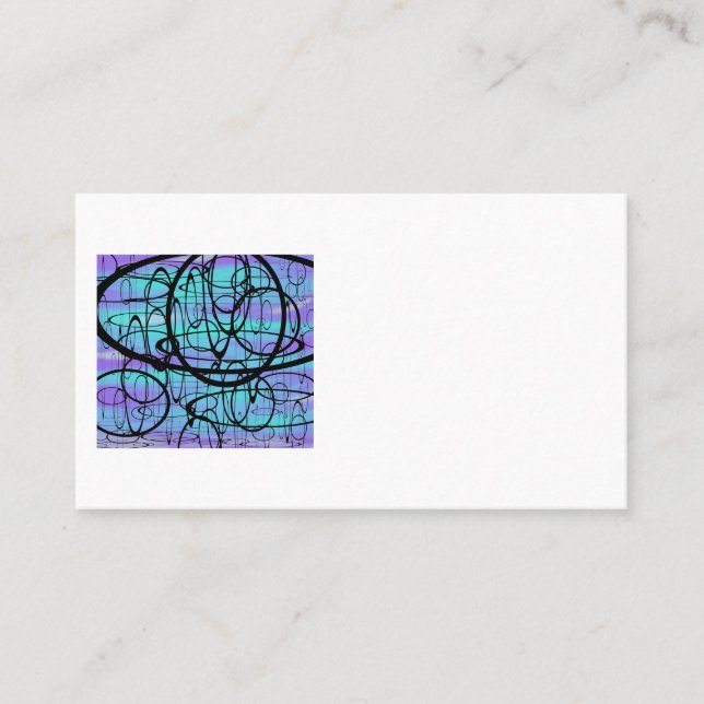 CARTE DE VISITE FLOATING MIND IN BLUE (Devant)