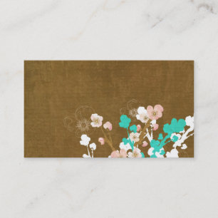 Carte de visite floral