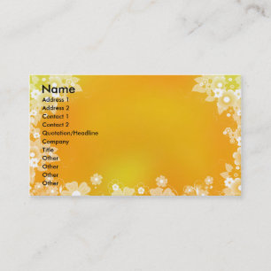 Carte de visite floral