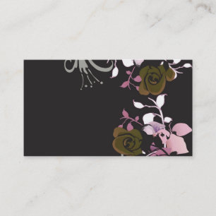 Carte de visite floral