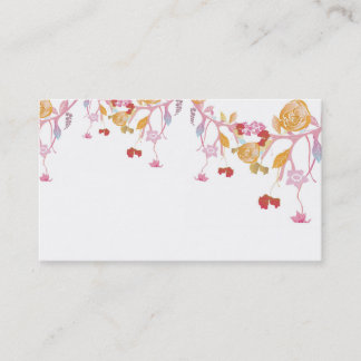 Carte de visite floral