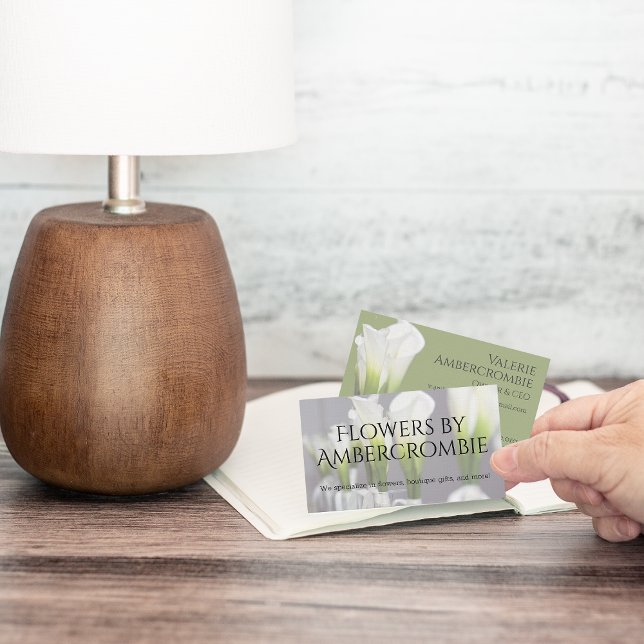 Carte De Visite Floral (Business cards for floral or unique boutique shops!)