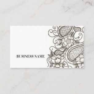 Carte de visite floral