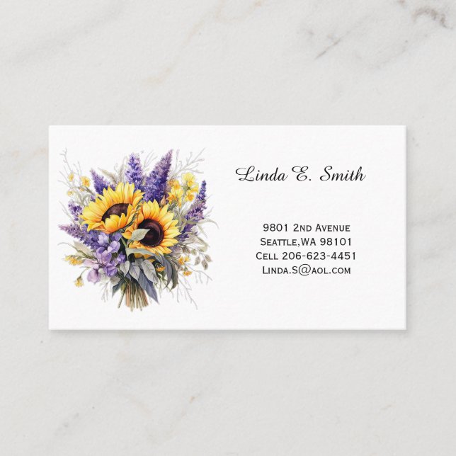 Carte De Visite Floral Classic Calling Card (Devant)