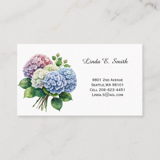 Carte De Visite Floral Classic Calling Card (Devant)