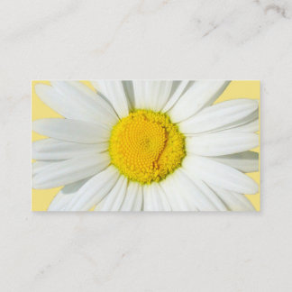 Carte de visite floral de concepteur de marguerite