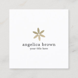 Carte de visite floral de parties scintillantes