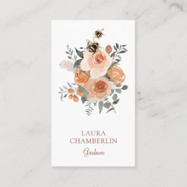 Carte de visite Floral Et Gardener Des Abeilles