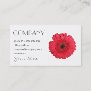 Carte de visite floral Gerbera Daisy
