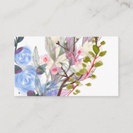 Carte De Visite Floral Leaves Art – Elegant Flowers and Botanical