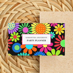 Carte De Visite Floral Party Planner 