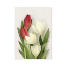 Carte de visite floral Tulip Spring