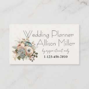 Carte De Visite Floral wedding planner