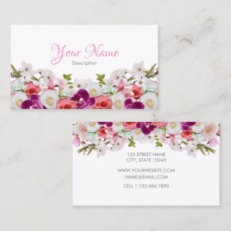 Carte de visite florale - II