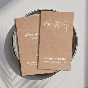 Carte De Visite  Flore de dessin moderne simple 