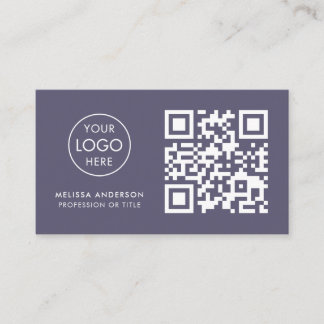 Carte De Visite Florisant professionnel QR Code Logo Entreprise mo