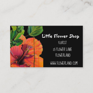 Carte De Visite Florist Flower Shop de fleurs modernes