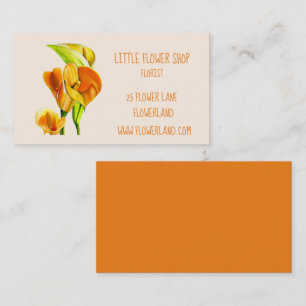 Carte De Visite Florist Flower Shop moderne simple entreprise