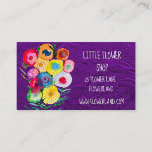 Carte De Visite Florist Flower Shop moderne simple entreprise