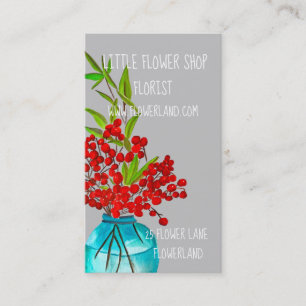 Carte De Visite Florist Flower Shop moderne simple entreprise
