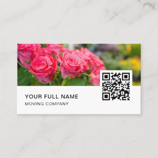 Carte De Visite Florist QR Code Logo Médias sociaux
