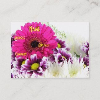 Carte De Visite Floriste - Bouquet pourpre I