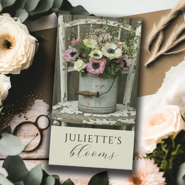 Carte de visite Floriste Floral Designer (Créateur téléchargé)