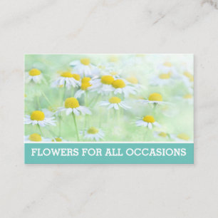 Carte De Visite Floristes et vendeurs de fleurs Florist