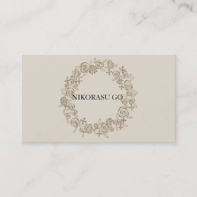 CARTE DE VISITE FLOWER DESIGNER (Devant)