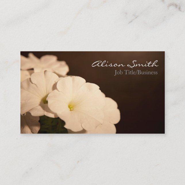 Carte De Visite Flowers Business Card (Devant)