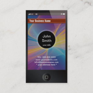 carte de visite foncé identique d'iPhone