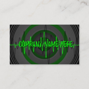 Carte de visite foncé vert sain de "nom de la