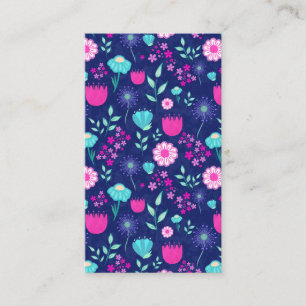 Carte De Visite Fond à motif floral mignon
