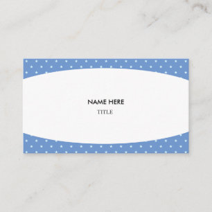 Carte De Visite Fond élégant blanc et étoilé