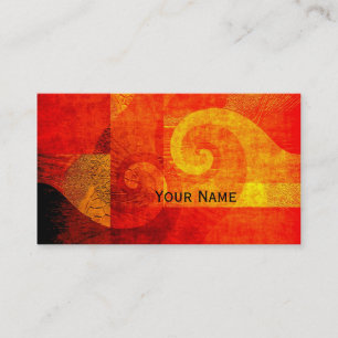 Carte De Visite Fond Spirales Antiques + votre texte