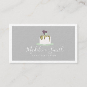 Carte De Visite Fondant décorateur de gâteaux Mariages Faux Gold B