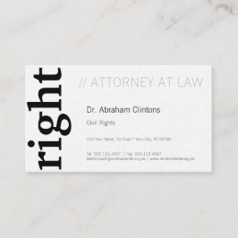 Carte De Visite Fondements du procureur