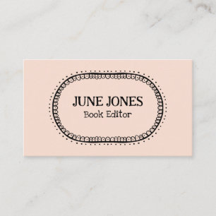 Carte De Visite Font fait main Wonky Texte Chic Personnalisé Whims