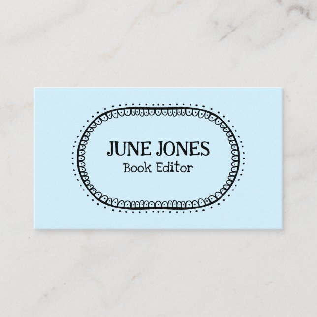 Carte De Visite Font fait main Wonky Texte Chic Personnalisé Whims (Devant)