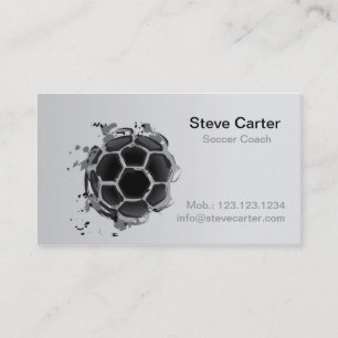 Carte De Visite Football, Football entraîneur ou Joueur de l'équip