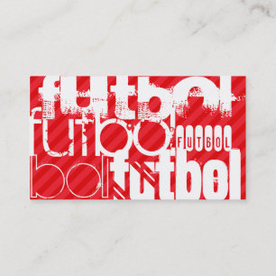 Carte De Visite Football ; Grandes rouges écarlates