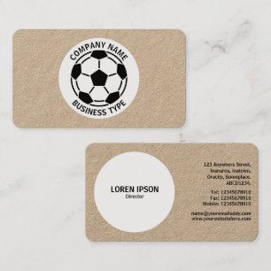 Carte De Visite Football - Kraft