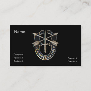 Carte De Visite Forces spéciales