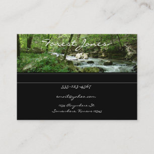 carte de visite Forest Stream