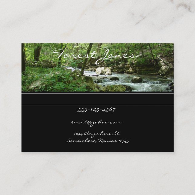carte de visite Forest Stream (Devant)