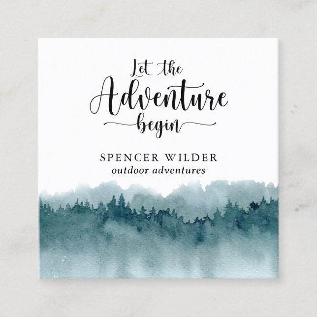 Carte de visite forestier (Devant)