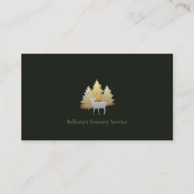 Carte De Visite Forestry Service (Devant)