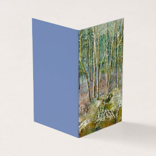 Carte De Visite forêt hivernale